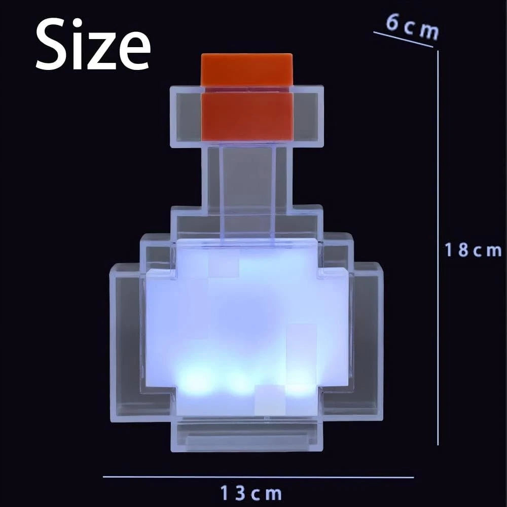 Minecraft Potion Bottle LED Lamp | Color-Changing (8 colors)