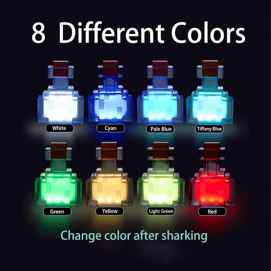 Minecraft Potion Bottle LED Lamp | Color-Changing (8 colors)